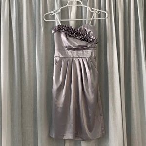 Strapless Lavender Dress